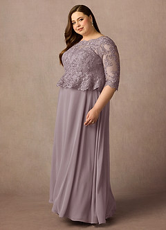 Azazie Averie Mother of the Bride Dresses Dusk A-Line Boatneck Sequins Chiffon Dress image10