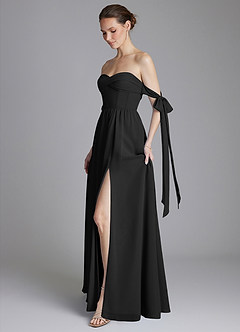 Azazie Ayanna Suknie dla druhen Linia A Zza ramienia Szyfon Do ziemi Sukienka image7