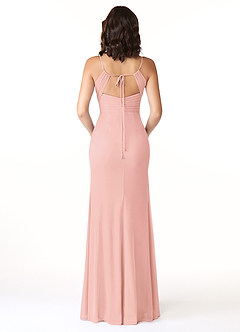 Azazie Reneya Bridesmaid Dresses Rosette Mermaid Bow Mesh Dress image2