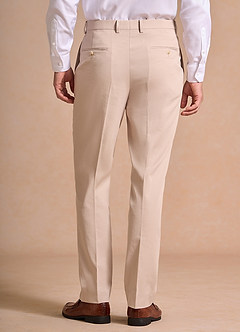 front Carter Solbränna Dressbyxor i bomulls- och linneblandning