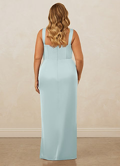 Christian Siriano Bridal for Azazie 1017 Bridesmaid Dresses Mist Sheath Sweetheart Neckline Stretch Satin Dress image11
