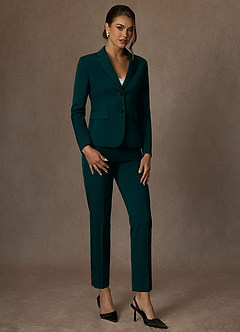 front Whitney Pino Traje De Pantalón Largo Estructurado Elástico