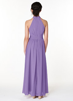 Azazie Iman Junior Tahiti A-Line Pleated Chiffon Dress image2