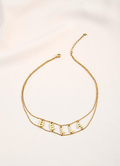front Collana girocollo con nome personalizzato