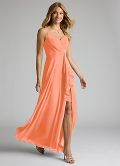 Azazie Akita Bridesmaid Dresses Sunset A-Line Chiffon Dress image2