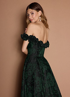 Zora Emerald Black Gown image8
