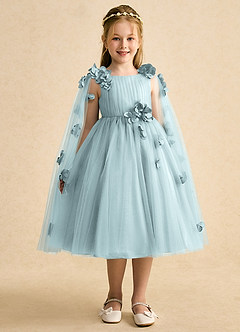 Azazie Staria vestidos de niña de las flores Vestido de Neblina de Tul de Princesa con Volante image6