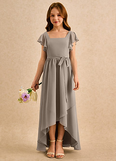 Azazie Milly Girls Formal Flower Girl Klänningar Klä A-Line i Chiffong Plisserad image3