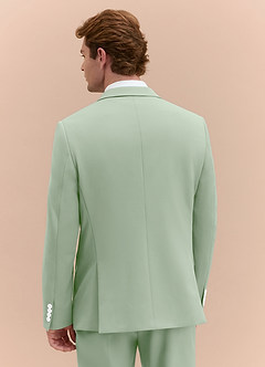 front James Dusty Sage Structured Stretch Suit Jacket