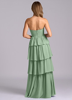 Azazie Faye Bridesmaid Dresses Matcha A-Line Sweetheart Neckline Chiffon Dress image7