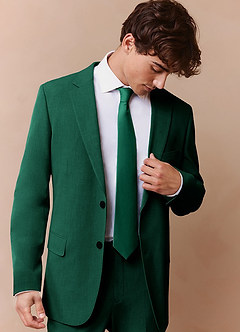 front James Emerald Structured Stretch Suit