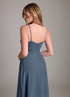 Azazie Terese Bridesmaid Dresses Neptune A-Line Pleated Chiffon Dress image7