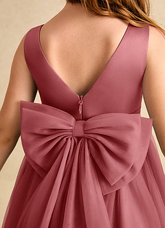 Azazie Winnie Sukienki dla dziewczynek sypiących kwiaty Suknia balowa Ukłon Tiul Długość herbaty Sukienka image7