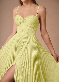 Cannelle Lemon Sorbet Pleated Maxi Dress image3