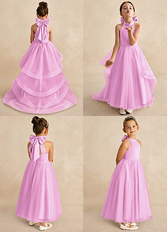 Azazie Bev Flower Girl Klänningar Klänning A-Line i Tyll Konvertibel image2