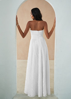 Azazie Billie Wedding Dresses A-Line Lace Floor-Length Dress image2