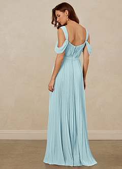 Christian Siriano Bridal for Azazie 1013 Bridesmaid Dresses Sea Glass A-Line Off the Shoulder Chiffon Dress image4