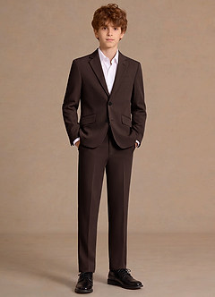 front James Ganache Traje de dos piezas para jóvenes