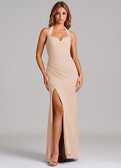 Azazie Emeria Suknie dla druhen Syrena Dekolt w kształcie serca Szyfon Do ziemi Sukienka image3