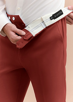 front James Terracotta Broek