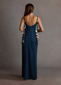 Lorelei Azul Marino Multicolor Vestido largo floral image2