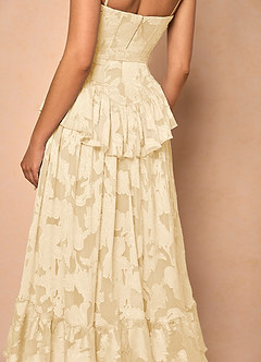 Robe Mi-Longue Crème Emery image2