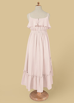 Azazie Karmen Flower Girl Dresses Rose Petal A-Line Ruched Chiffon Dress image7