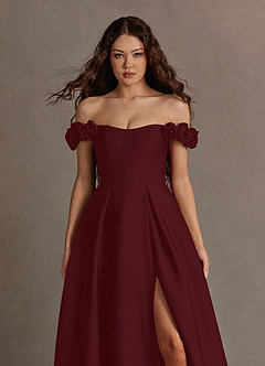 Maxi jurk Azazie Romance Wine image5