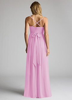 Azazie Llana Maternity Bridesmaid Dresses A-Line Chiffon Floor-Length Dress image4