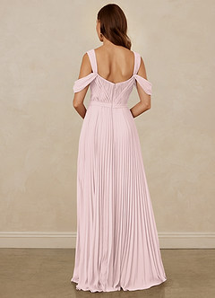 Christian Siriano Bridal for Azazie 1013 Bridesmaid Dresses Blushing Pink A-Line Off the Shoulder Chiffon Dress image3