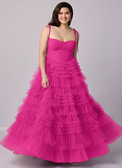 Barbie ♥ Azazie Bridesmaid Dresses A-Line Sweetheart Neckline Tulle Floor-Length Dress image6