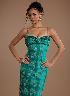 Robe Maxi Vert Persan Karolina image6