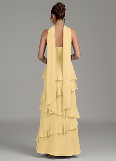 Azazie Imani Bridesmaid Dresses Butter A-Line Ruched Chiffon Dress image4