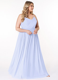 Azazie Cora Bridesmaid Dresses Lavender A-Line Pleated Chiffon Dress image9
