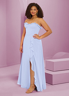 Barbie ♥ Azazie Bridesmaid Dresses Lavender A-Line Sweetheart Neckline Chiffon Dress image4