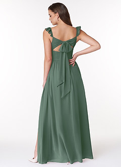 Azazie Metz Bridesmaid Dresses A-Line Sweetheart Ruched Chiffon Floor-Length Dress image2