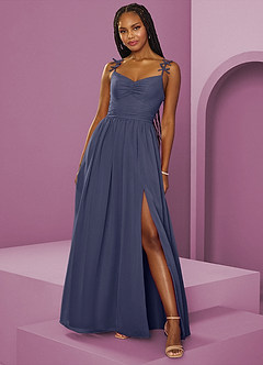 Barbie ♥ Azazie Bridesmaid Dresses Stormy A-Line Pleated Chiffon Dress image12