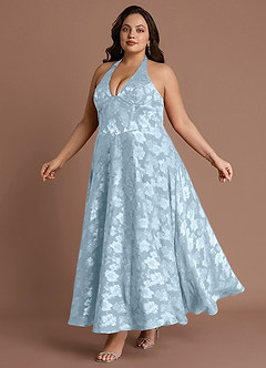 Isabeau Powder Blue Midi Dress image9