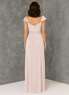 Azazie Jina Final Sale Agave A-Line Lace Dress image2