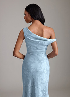 Azazie Emerson 신부 들러리 드레스 인어 오프 더 숄더 플로럴 번아웃 바닥 길이 드레스 image7