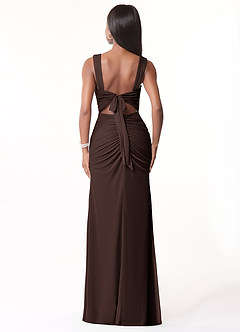 Azazie Jesaphine Suknie dla druhen Osłona Ukłon Siatka Do ziemi Sukienka image2