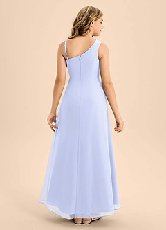 Azazie Brooke Junior Jurk van Chiffon met A-Lijn Zijsplit Lavendel image2