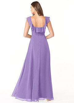 Azazie Jinny Bridesmaid Dresses Tahiti A-Line Square Neckline Ruched Chiffon Dress image2