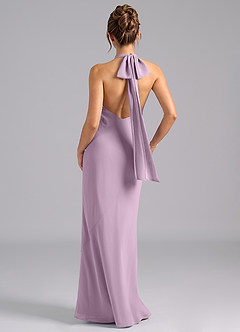 Azazie Velli Bridesmaid Dresses Wisteria Mermaid Bow Chiffon Dress image2