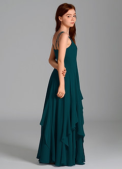 Azazie Karan Junior Pine A-Line Chiffon Dress image6