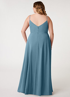 Azazie Daenerys Abiti da Damigella Abito A-Line in Chiffon con Scollo a Cappuccio Bermuda image9