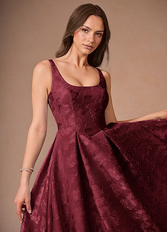 Briac Midi Klänning Vin image6