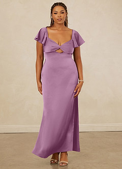 Christian Siriano Bridal for Azazie 1005 Brautjungfernkleider Etui Herzausschnitt Stretch-Satin Kleid Blauregen image12