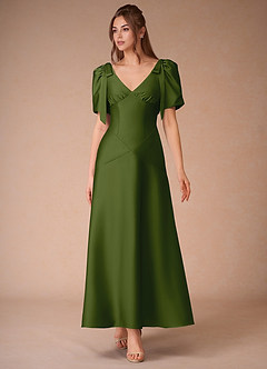 Rosaline Olive Green Maxi Dress image5
