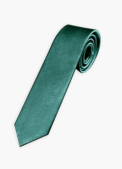 front Metallic Satin Wide Tie and Pocket Square Set